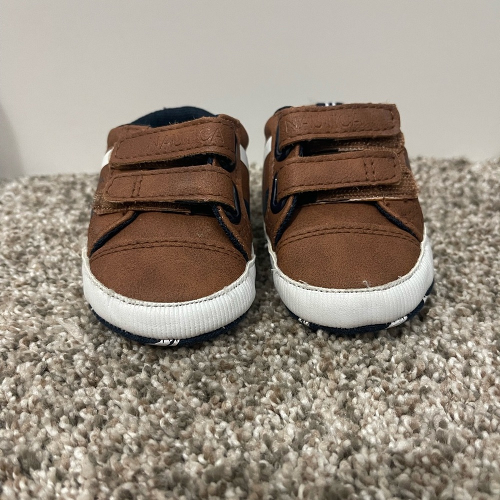 Nautica Brown Velcro Kids Shoes